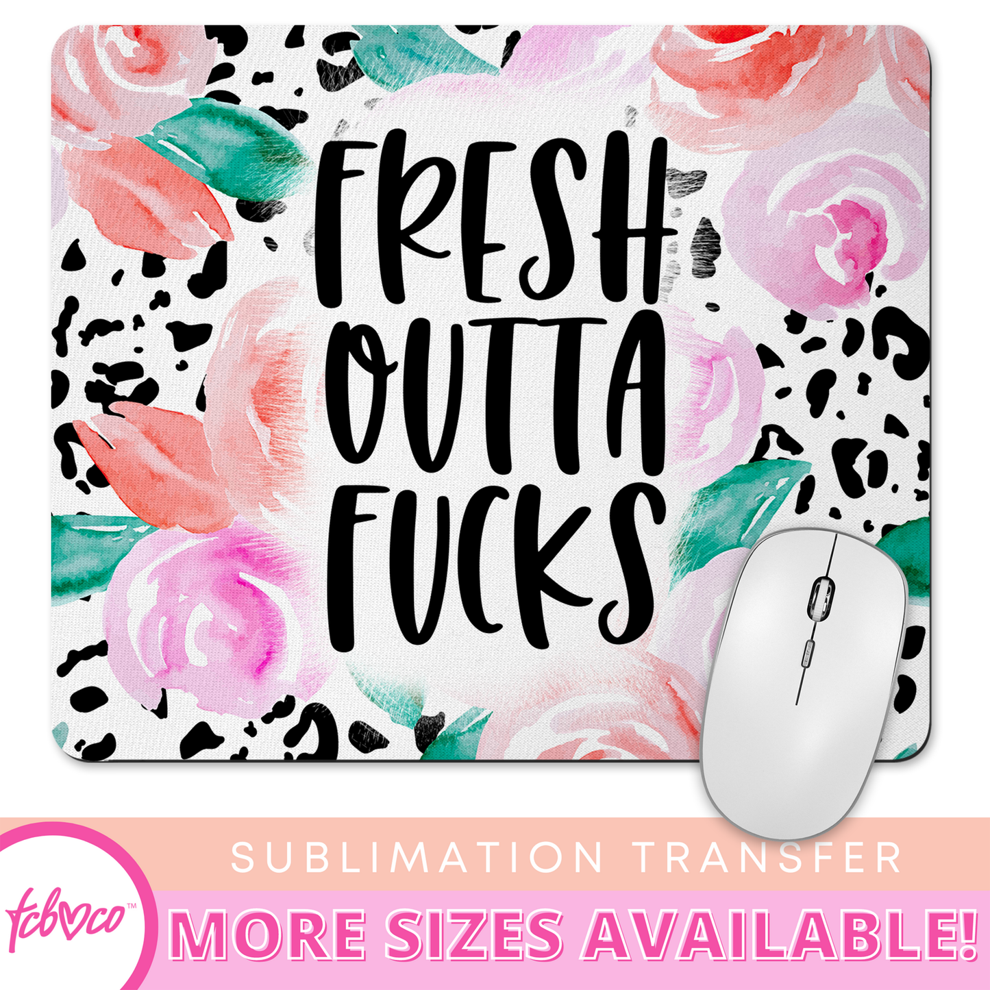 Fresh Out Of Fucks Keychain Sublimation Transfer