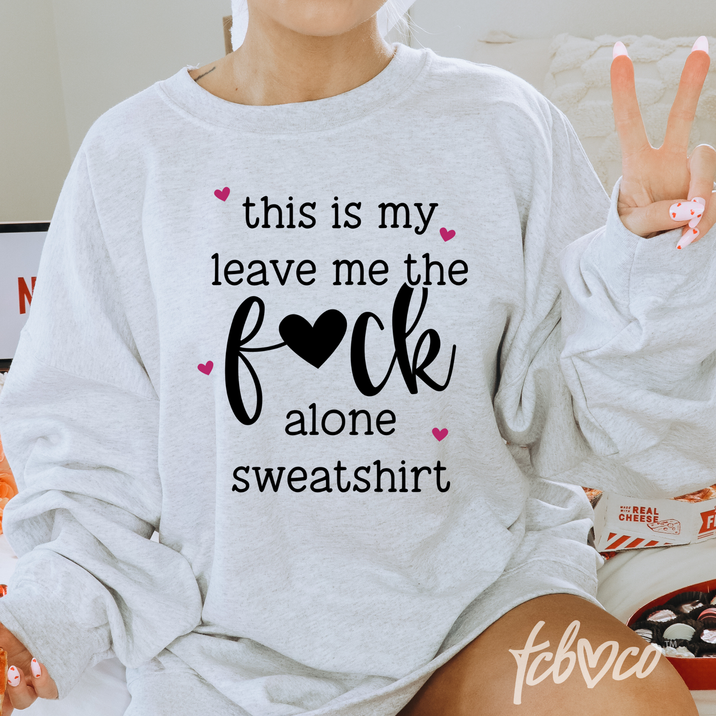 Leave Me Alone Sweatshirt Screen Print Transfer