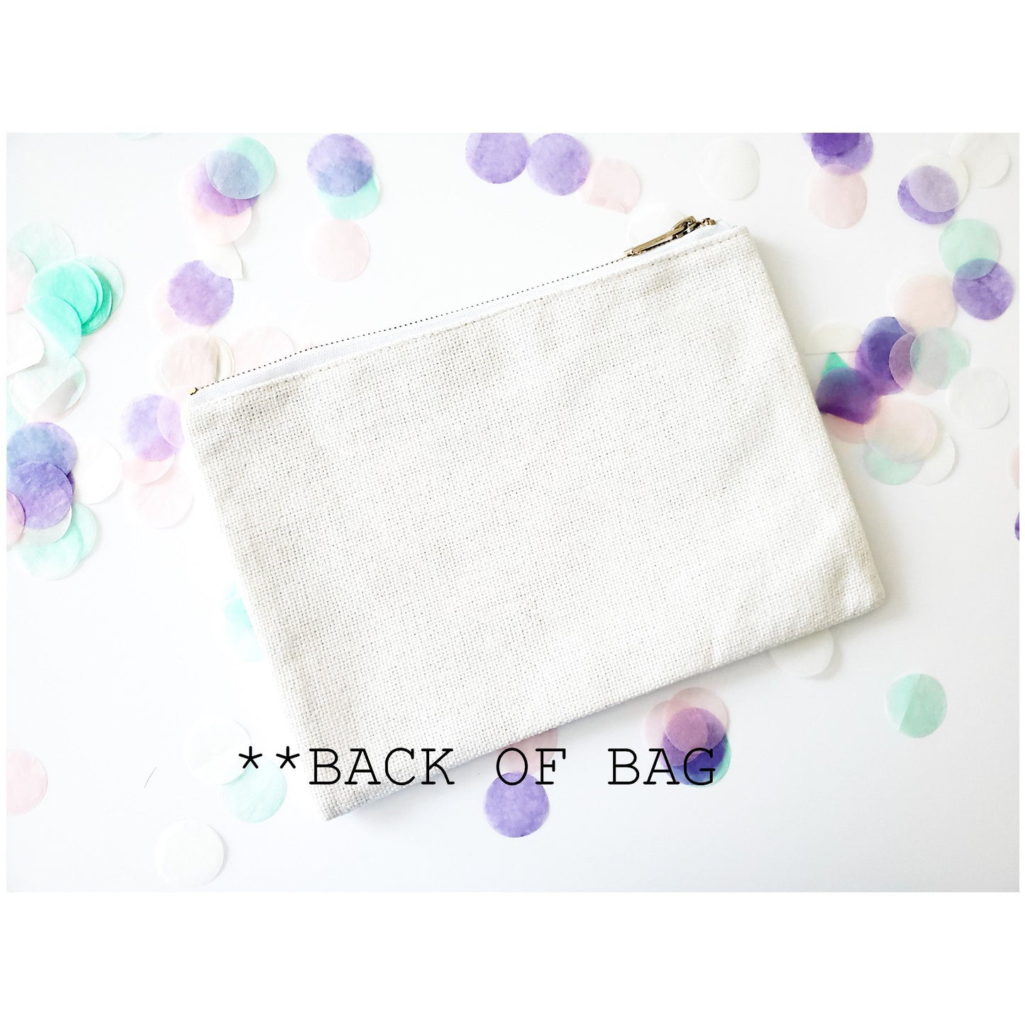 Glitter Sublimation Cosmetic Bag
