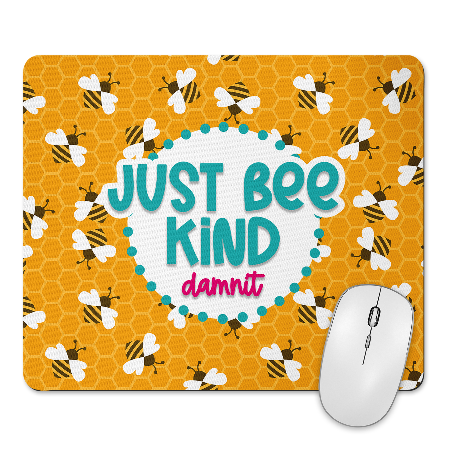 Just Bee Kind Damnit Keychain Sublimation Transfer