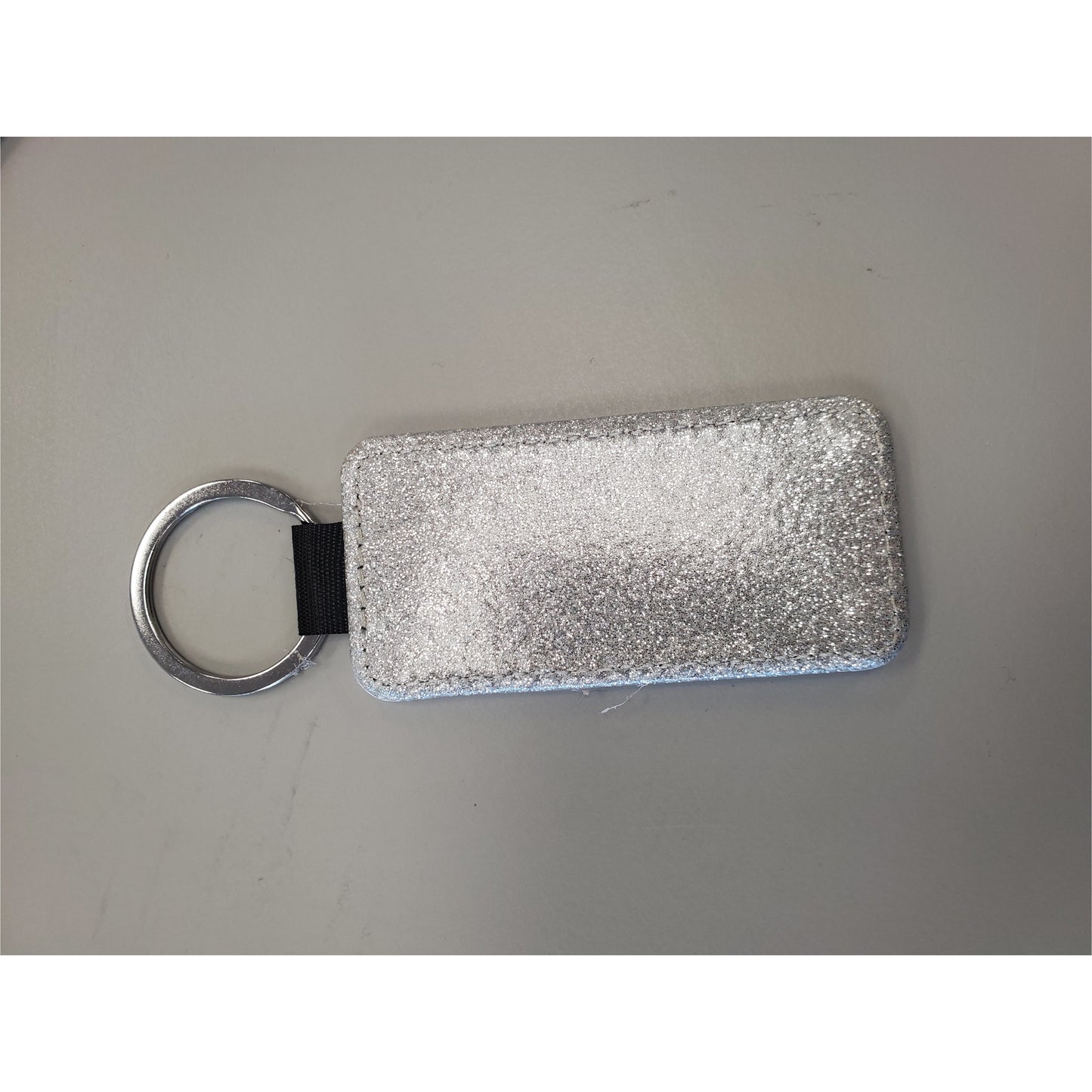 Glitter Leather Keychain