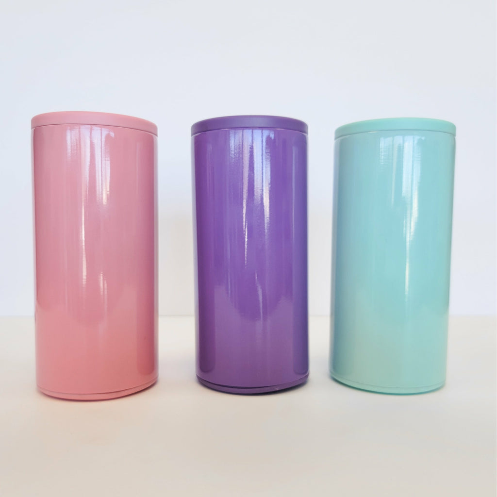 Shimmery Skinny Sublimation Can Cooler (Fit Tall Skinny Cans)