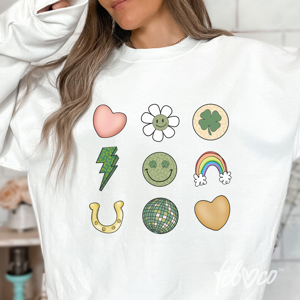 St. Patrick's Day Icons Sublimation Transfer