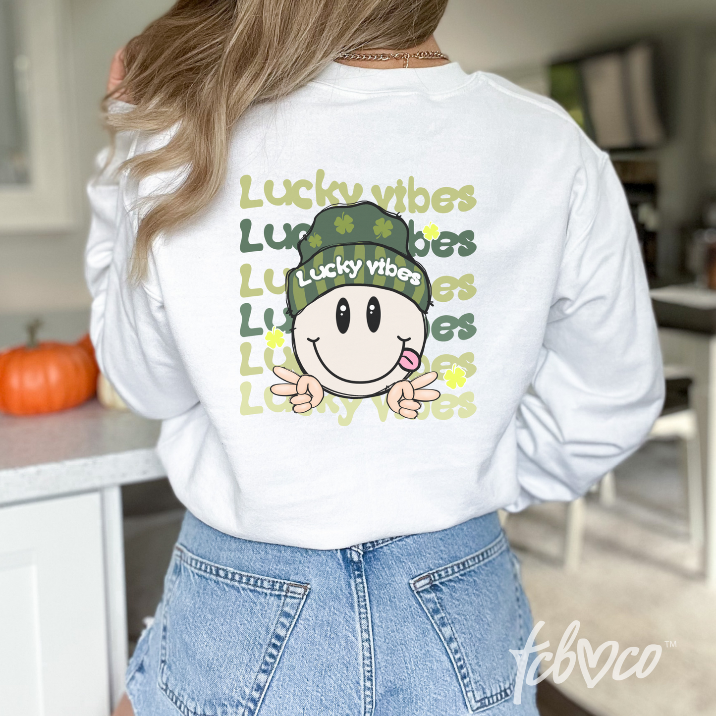 St. Patrick's Day Happy Face Sublimation Transfer
