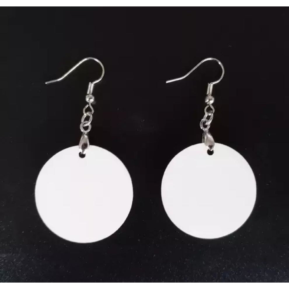 Sublimation MDF Round Earrings